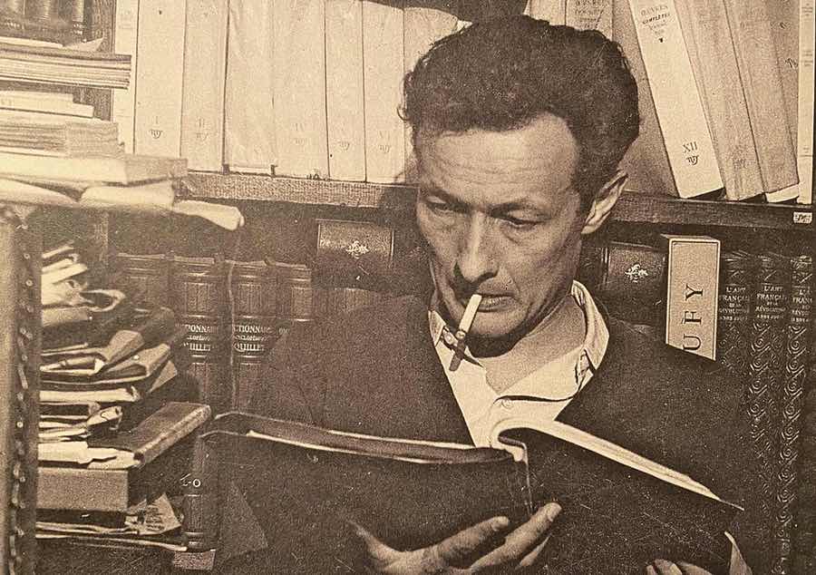 Jean-Louis Barrault, here reading, considered theatre as training to live.